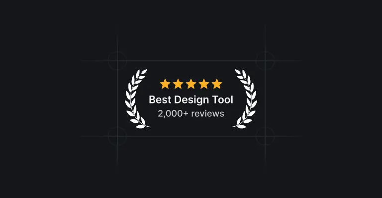 Rating badge and stars